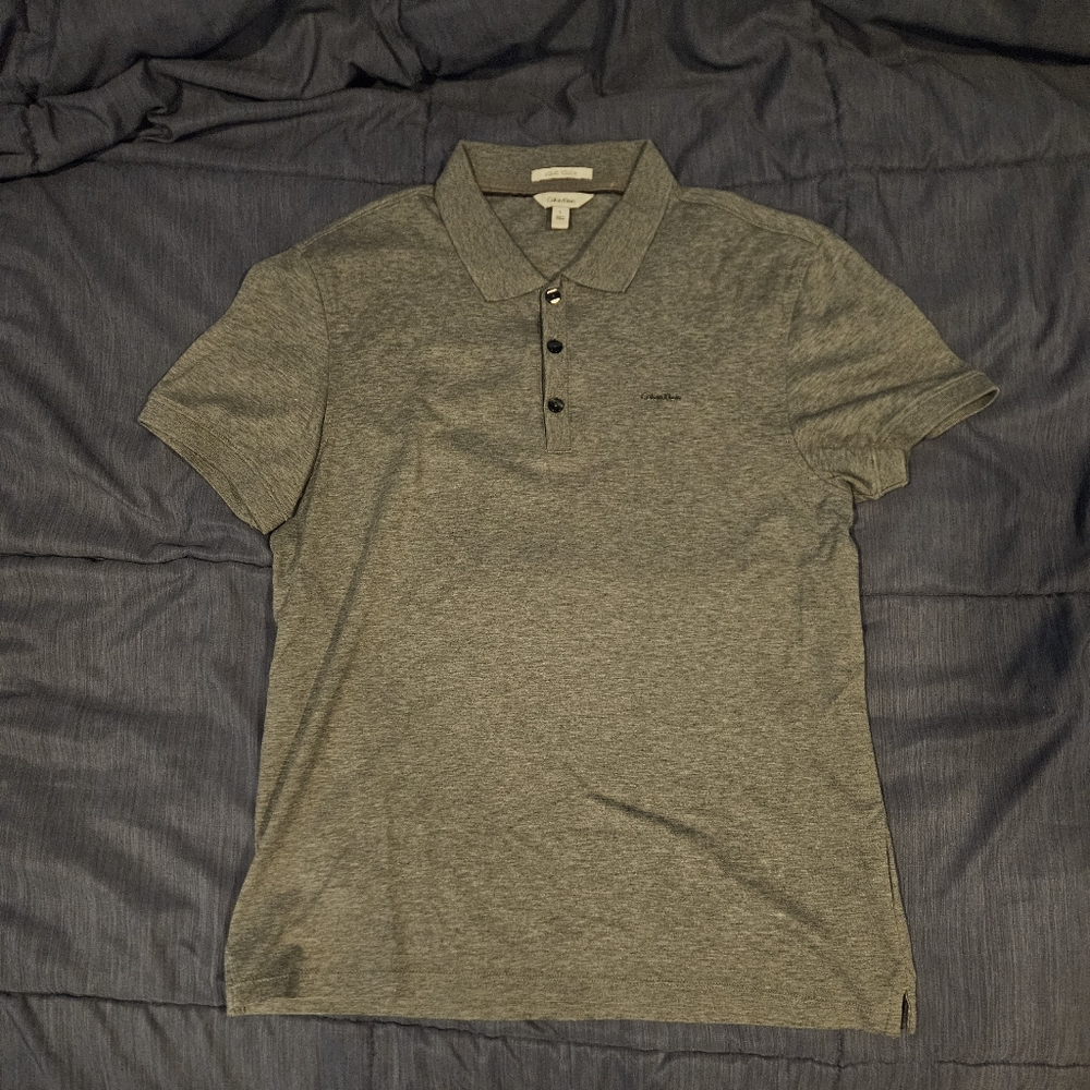 Calvin Klein Light Grey Polo Shirt